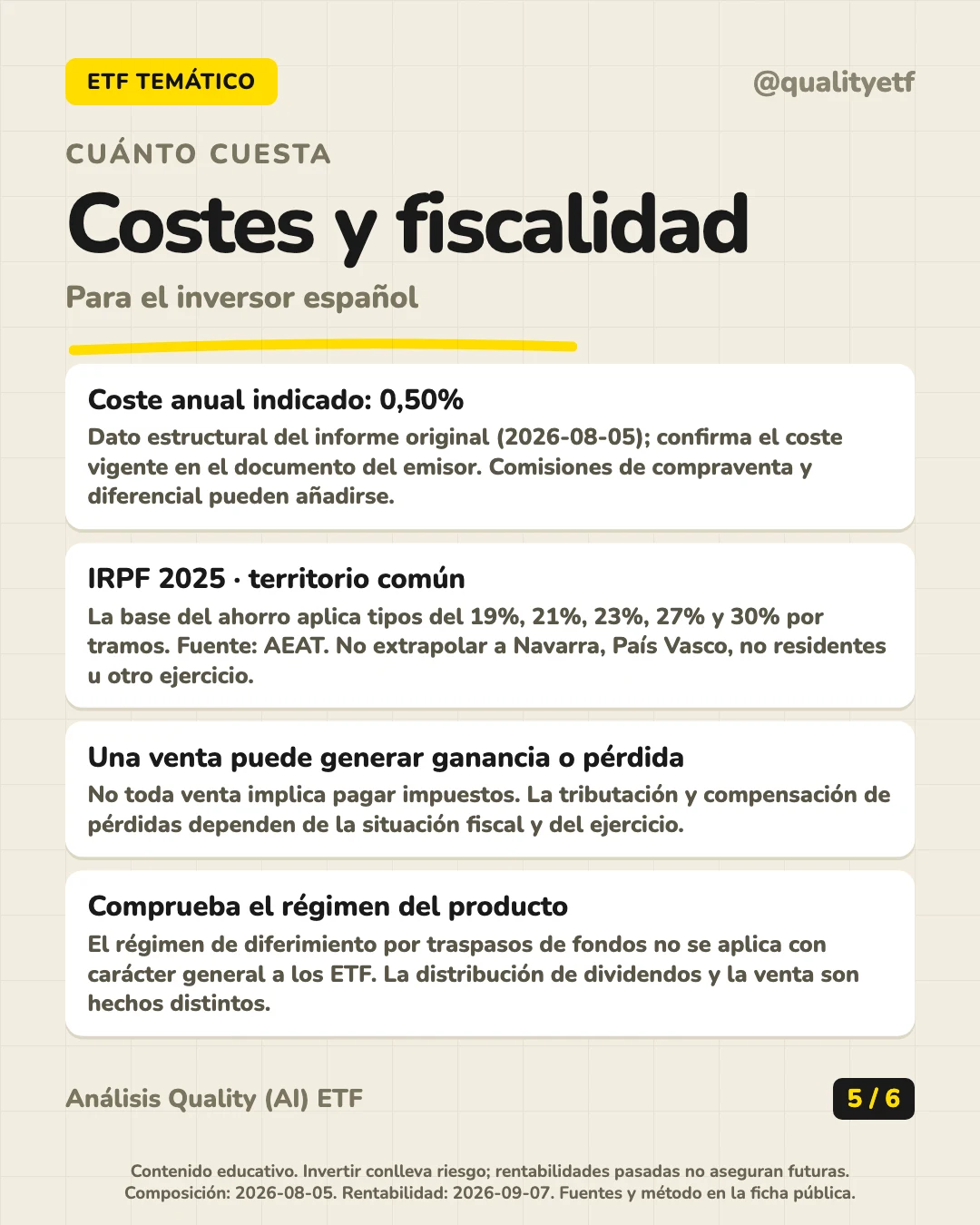 Costes y fiscalidad del análisis de Global X Hydrogen UCITS ETF USD Accumulating