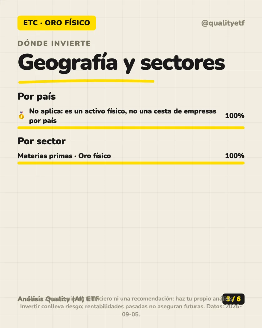 Qué lleva dentro del análisis de Invesco Physical Gold ETC